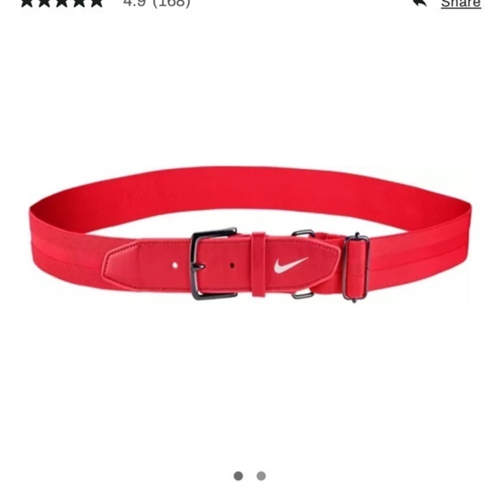 Nike NWOT Red Adjustable Baseball/Softball Belt 3.0‎